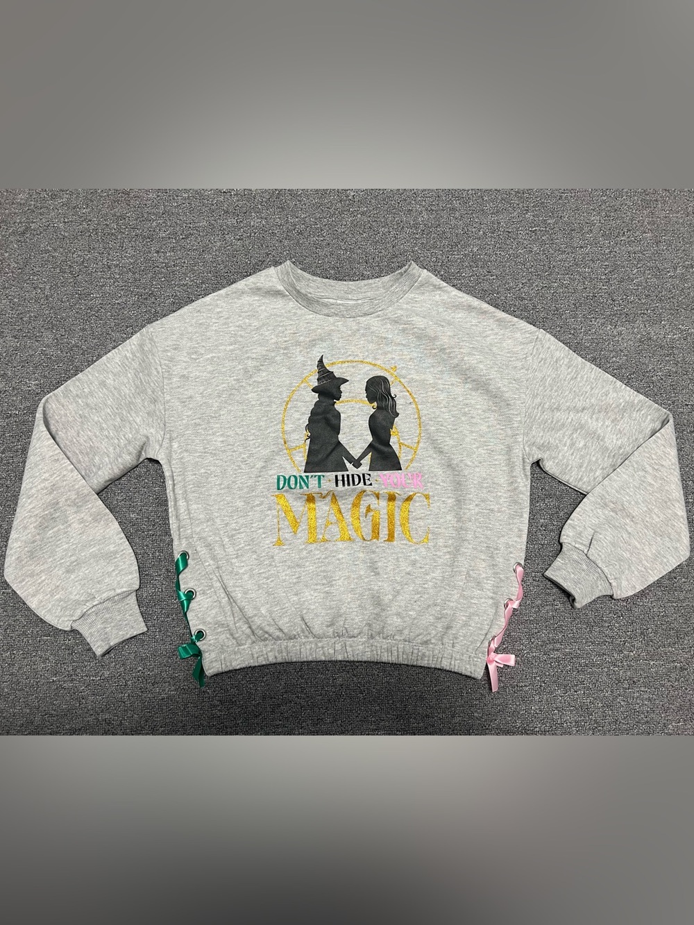 Kids' Wicked Grey "Don't Hide Your Magic" Sweatshirt 10-12T